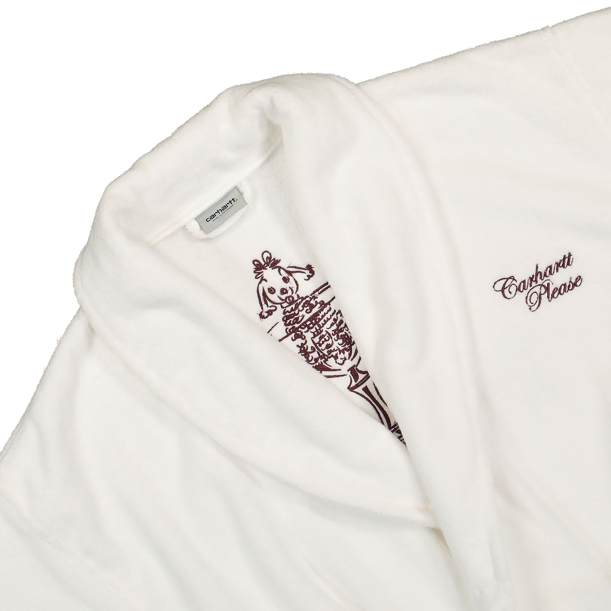 Carhartt WIP Please Bathrobe White / Bordeaux Other Home Accessories  Material | Overkill
