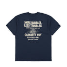 Carhartt WIP S/S Less Troubles T-Shirt Blue / Wax T-Shirts Close-up | Overkill