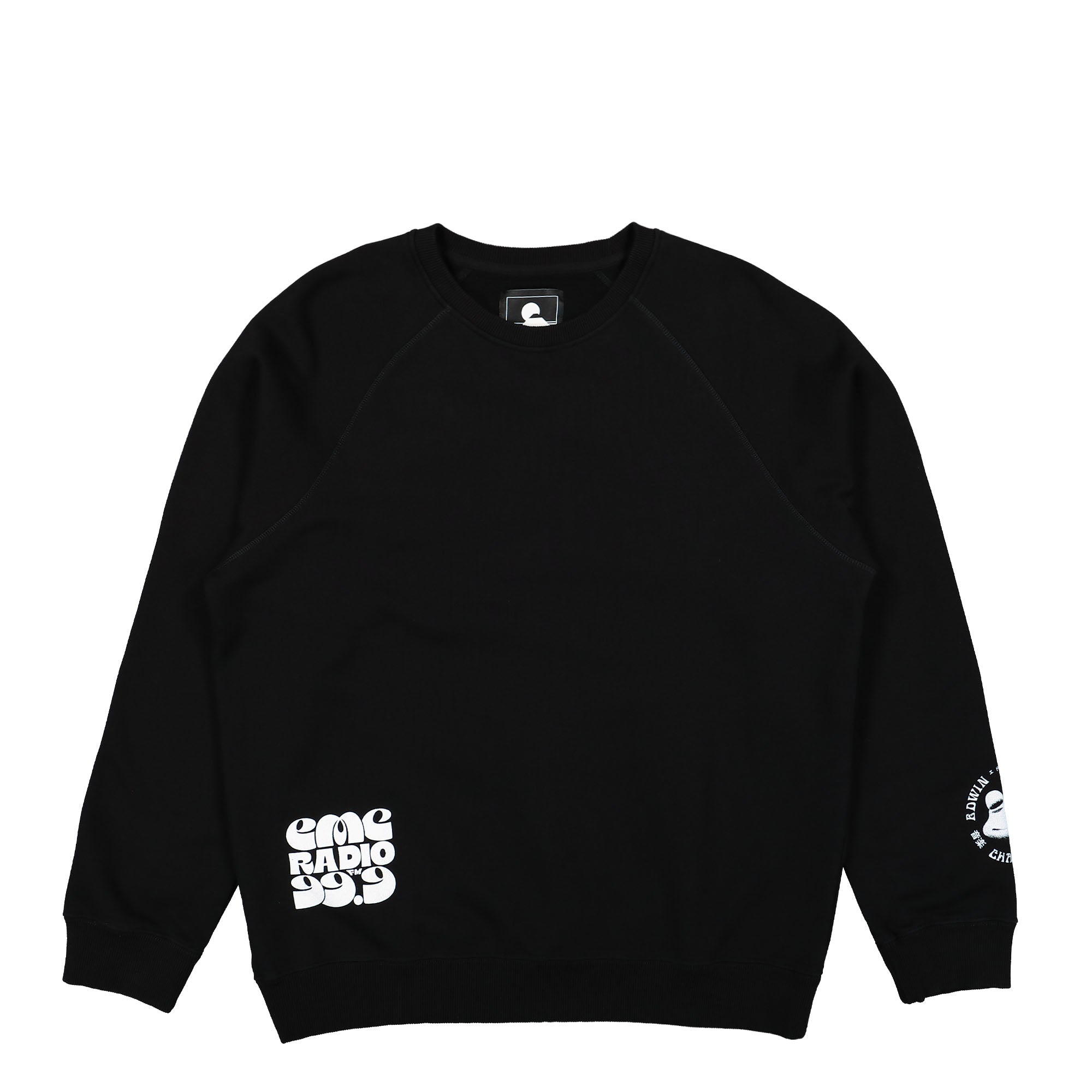 Edwin EMC Radio Sweat Black Sweatshirts I033210.89.67.03 | Overkill
