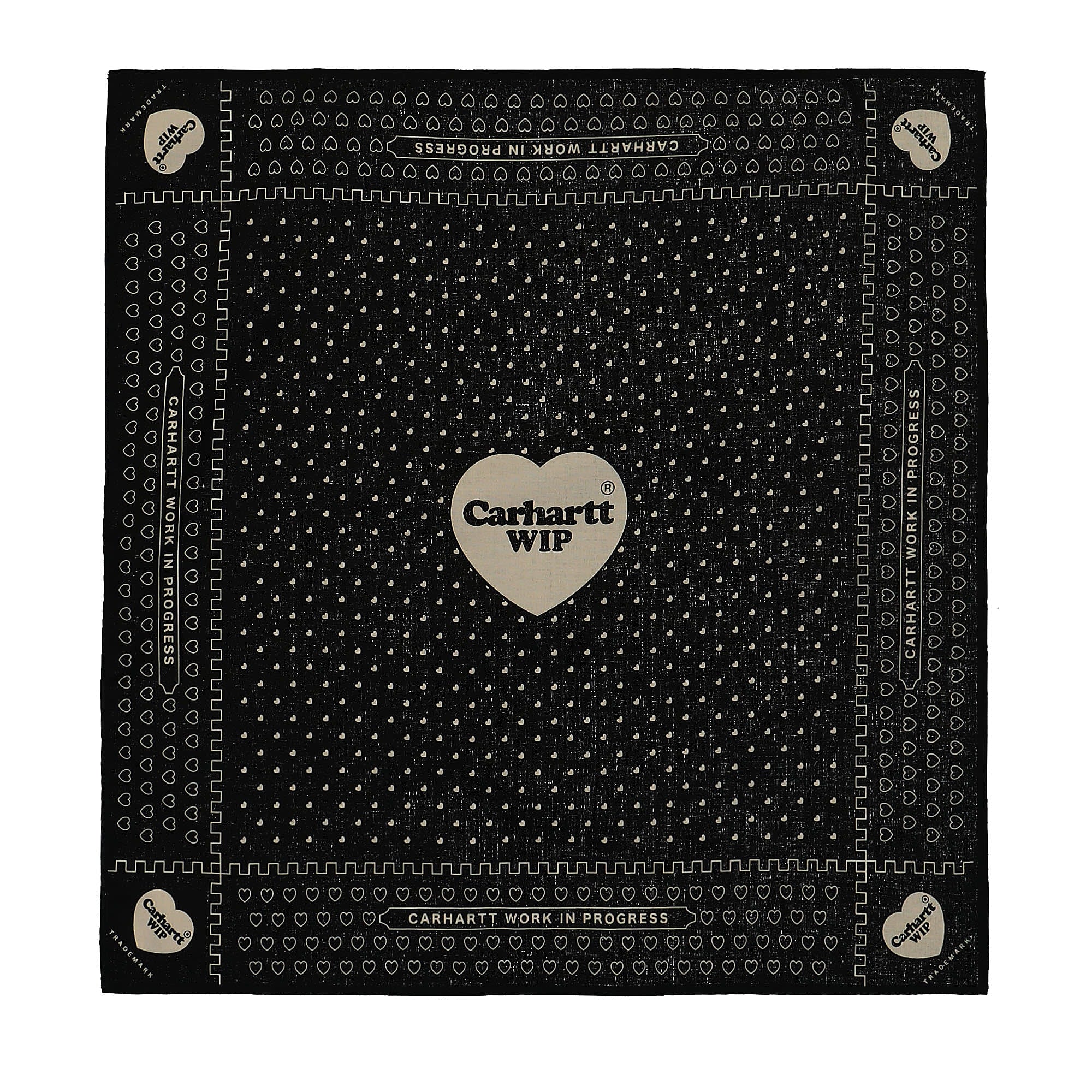 Carhartt WIP Heart Bandana Black Bandanas I033225.24M.XX.06 | Overkill