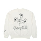 Carhartt WIP W Isis Maria Lunch Sweatshirt White / Black Sweatshirts Close-up | Overkill