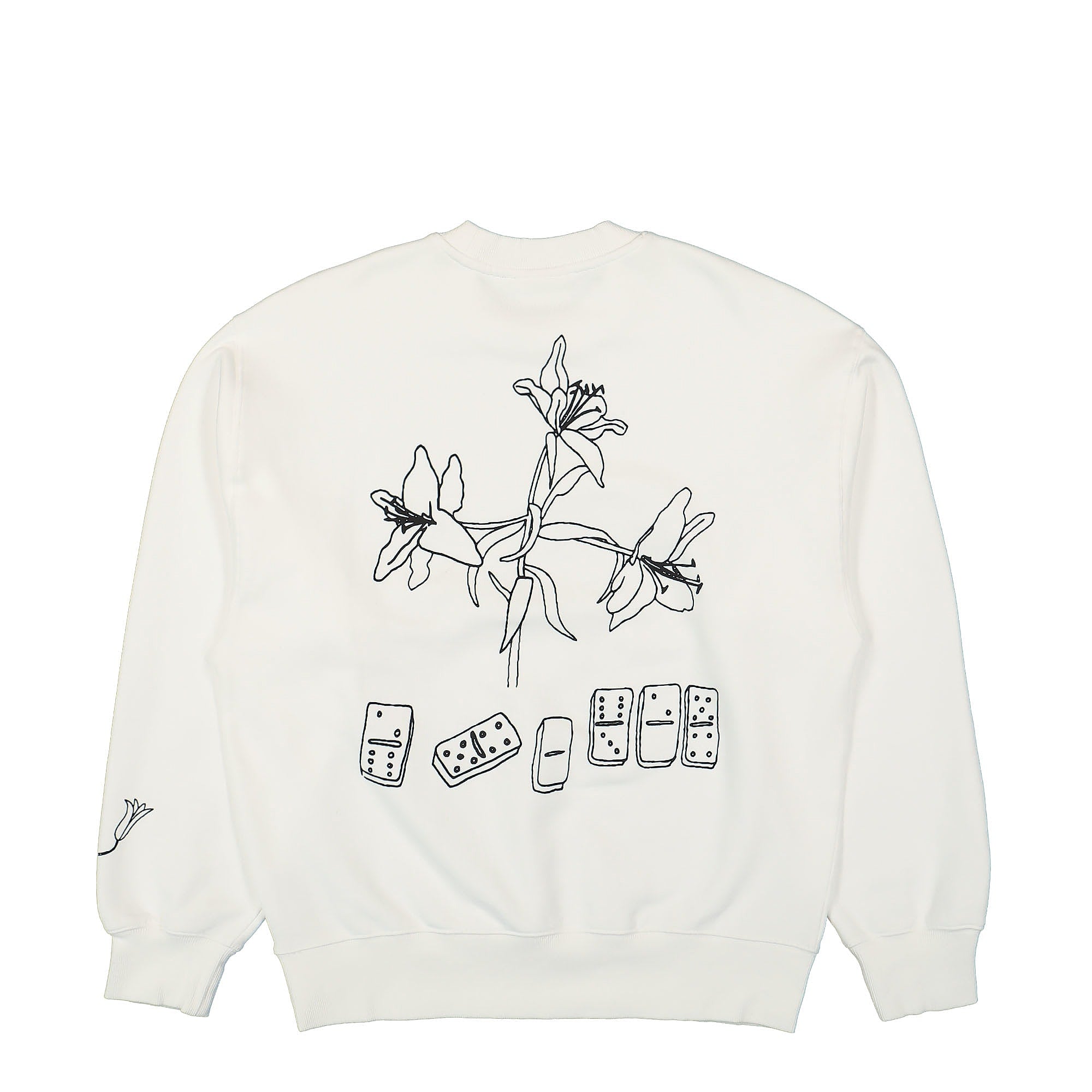 Carhartt WIP W Isis Maria Lunch Sweatshirt White / Black Sweatshirts Close-up | Overkill