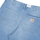 Carhartt Simple Short Blue Light Washed Shorts I033333.01.ZO.00 Detail View 2 | Overkill
