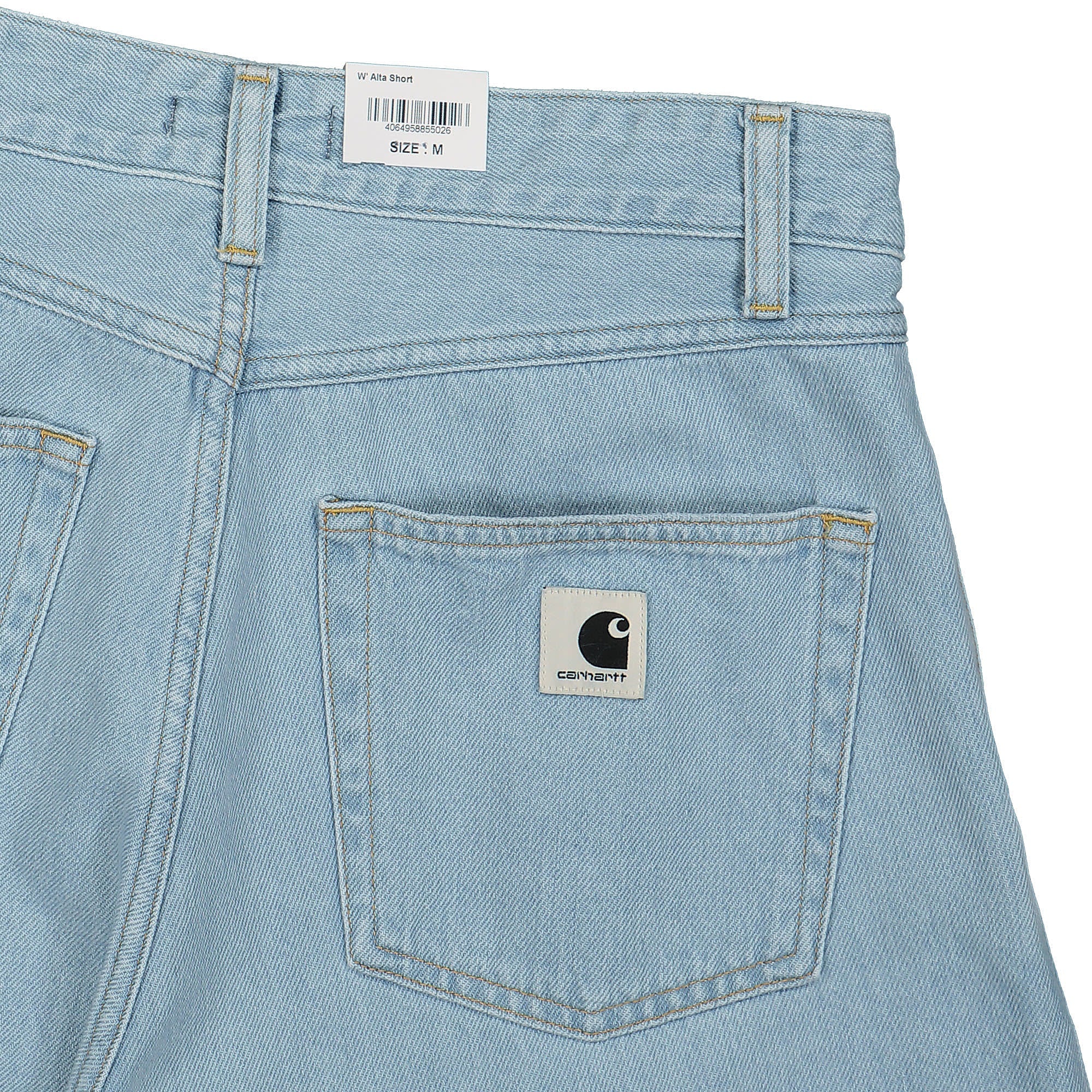 Carhartt WIP W Alta Short Olympia Blue Stone Bleached Shorts Detail view 1 | Overkill