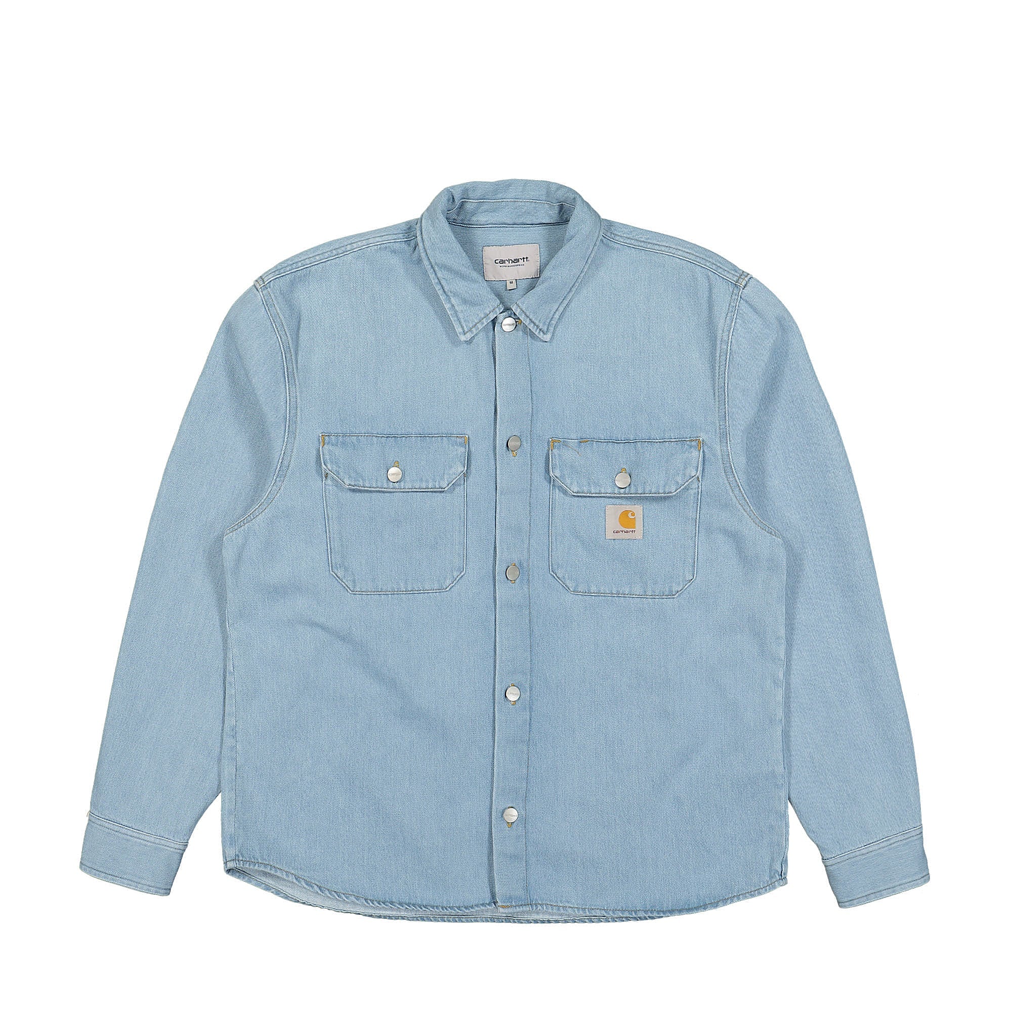 Carhartt WIP Harvey Shirt Jacket Olympia Blue Stone Bleached Jackets I033346.01.12 | Overkill
