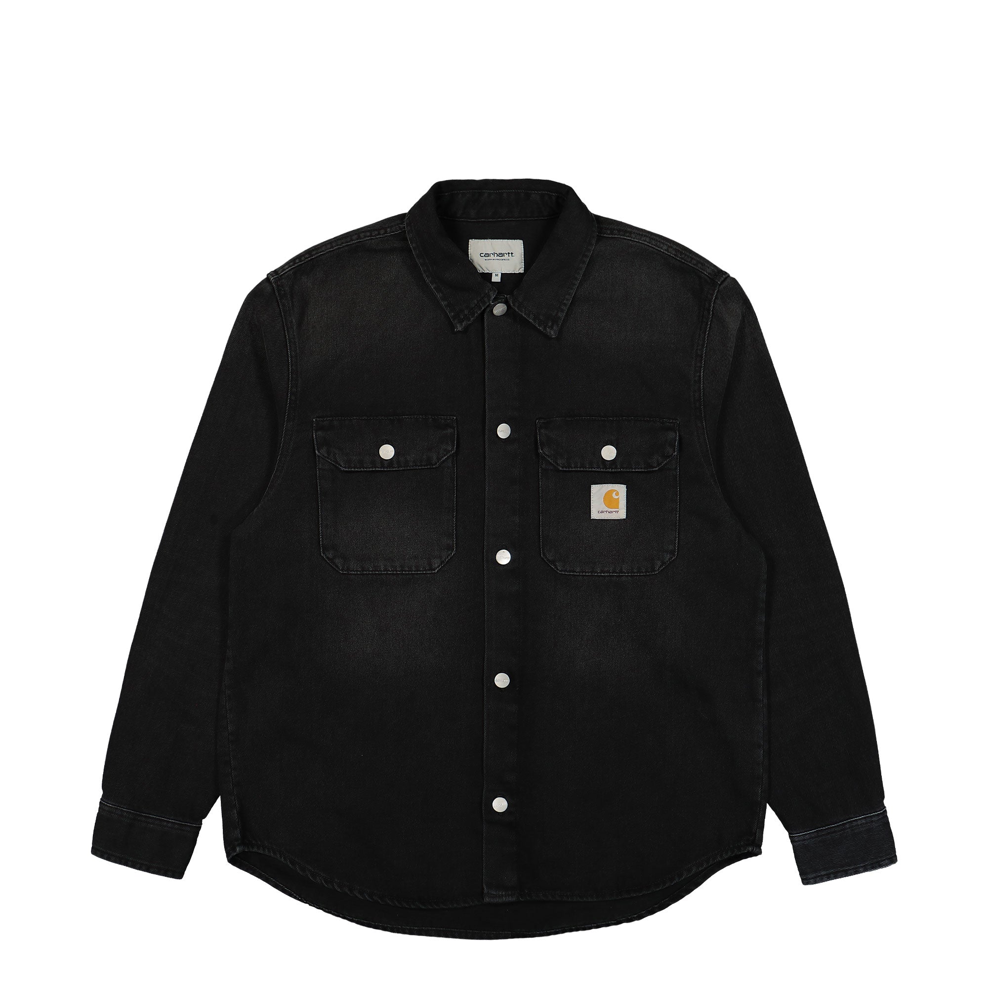Carhartt WIP Harvey Shirt Jac Black Dark Used Wash Shirts I033346.89.4L.03 | Overkill