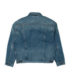 Carhartt WIP Helston Jacket Blue Destroy Wash / Splatter Jackets I033352.01.EJ.03 Close-up | Overkill
