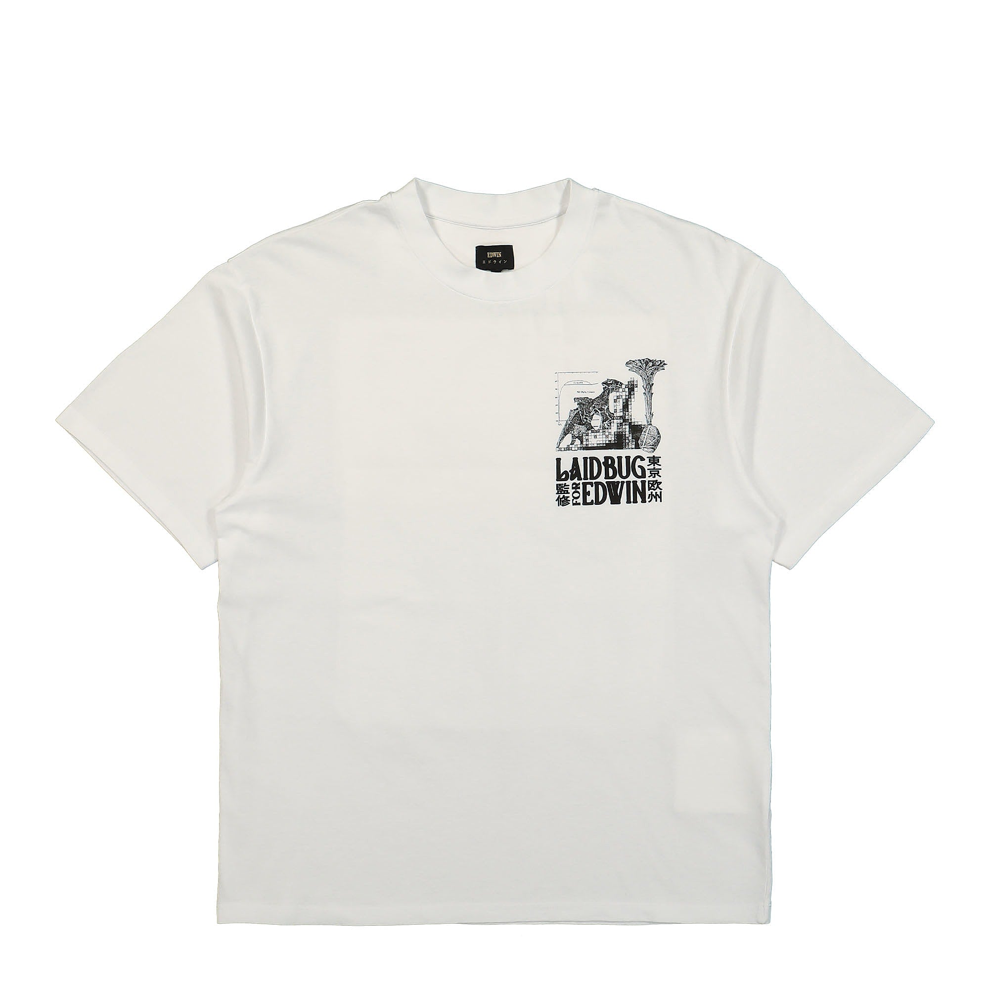 Edwin Yusuke Isao T-Shirt White T-Shirts I033487.02.67.03 | Overkill