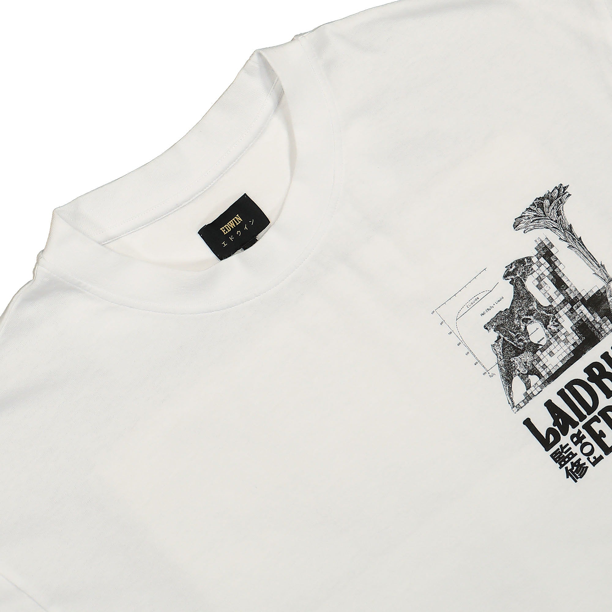 Edwin Yusuke Isao T-Shirt White T-Shirts Material | Overkill