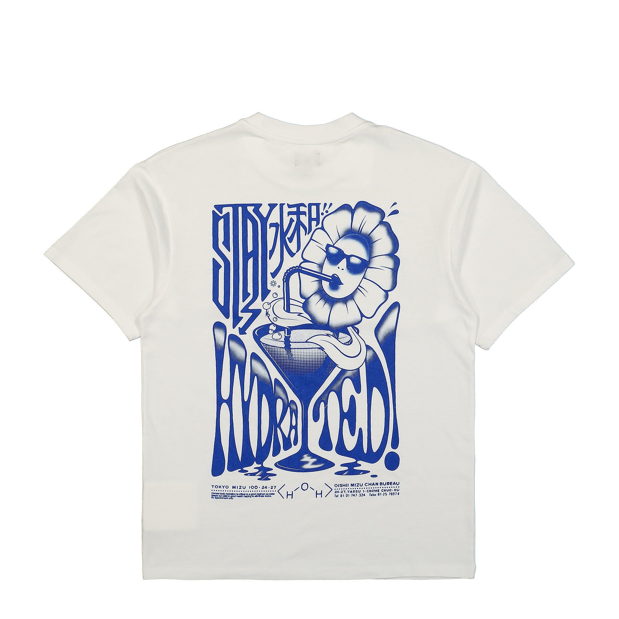 Edwin Stay Hydrated T-Shirt White T-Shirts Close-up | Overkill
