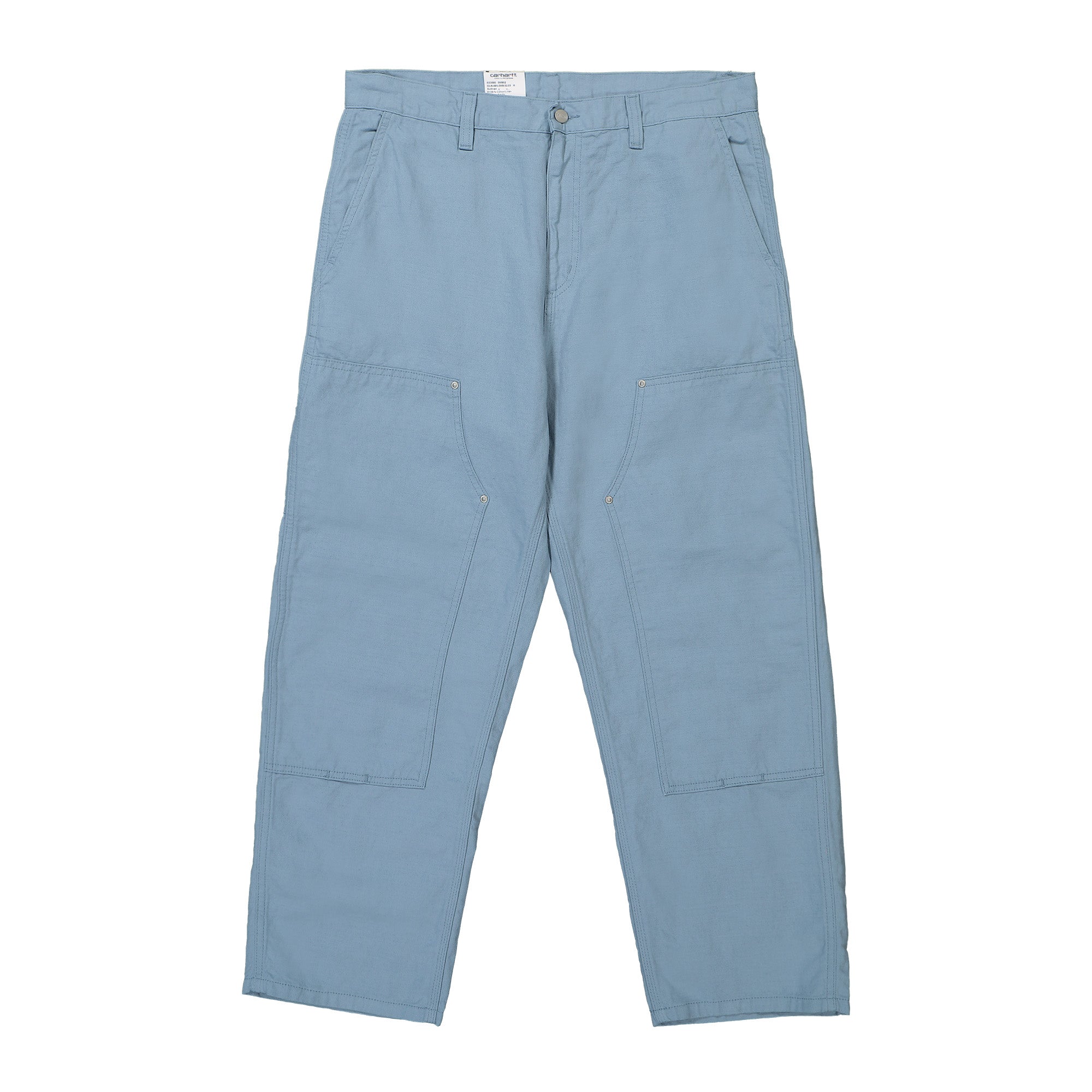 Carhartt WIP Walter Double Knee Pant Misty Sky Rinsed Casual Pants I033580.0W9.02.03 | Overkill