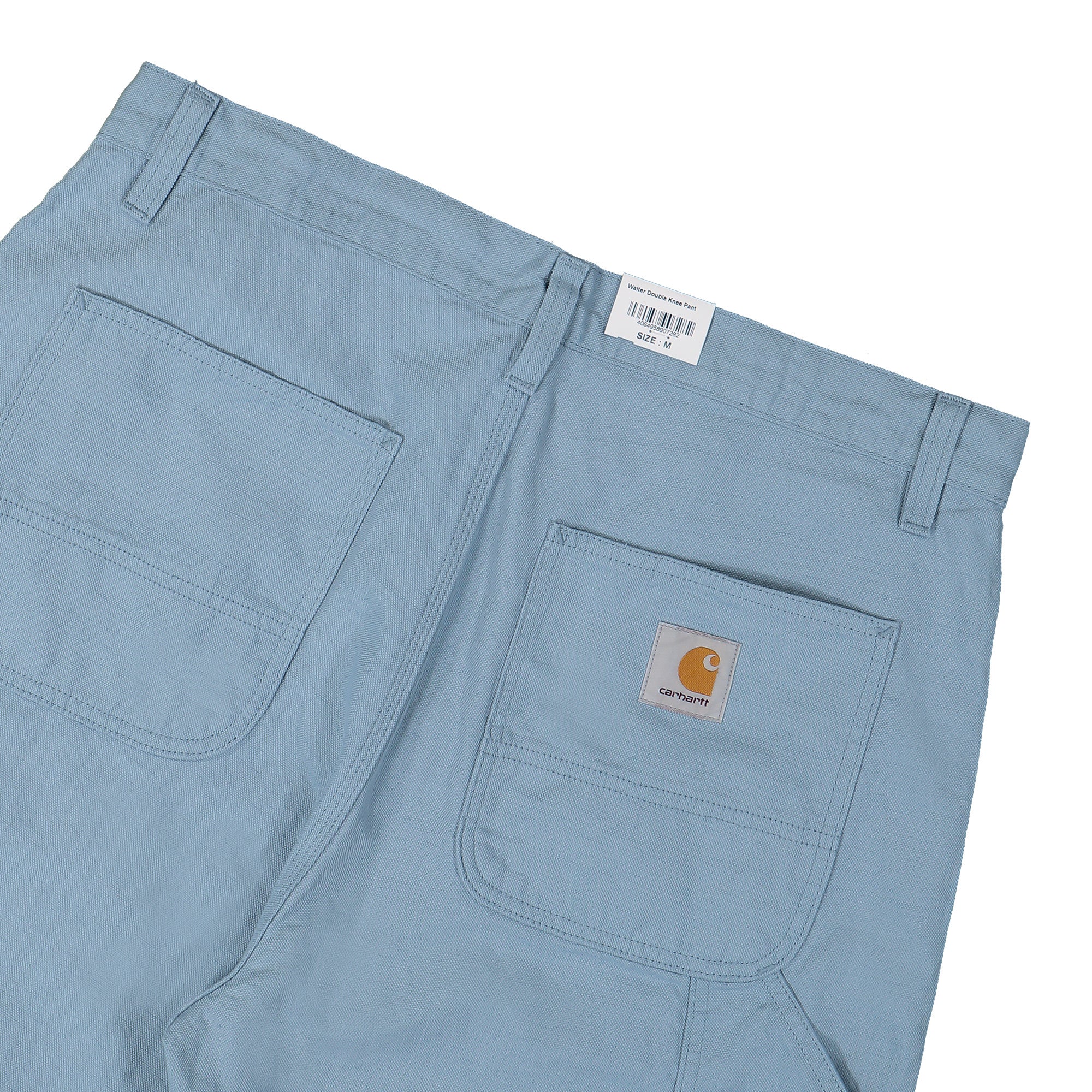 Carhartt WIP Walter Double Knee Pant Misty Sky Rinsed Casual Pants Detail view 1 | Overkill