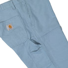 Carhartt WIP Walter Double Knee Pant Misty Sky Rinsed Casual Pants Detail view 2 | Overkill
