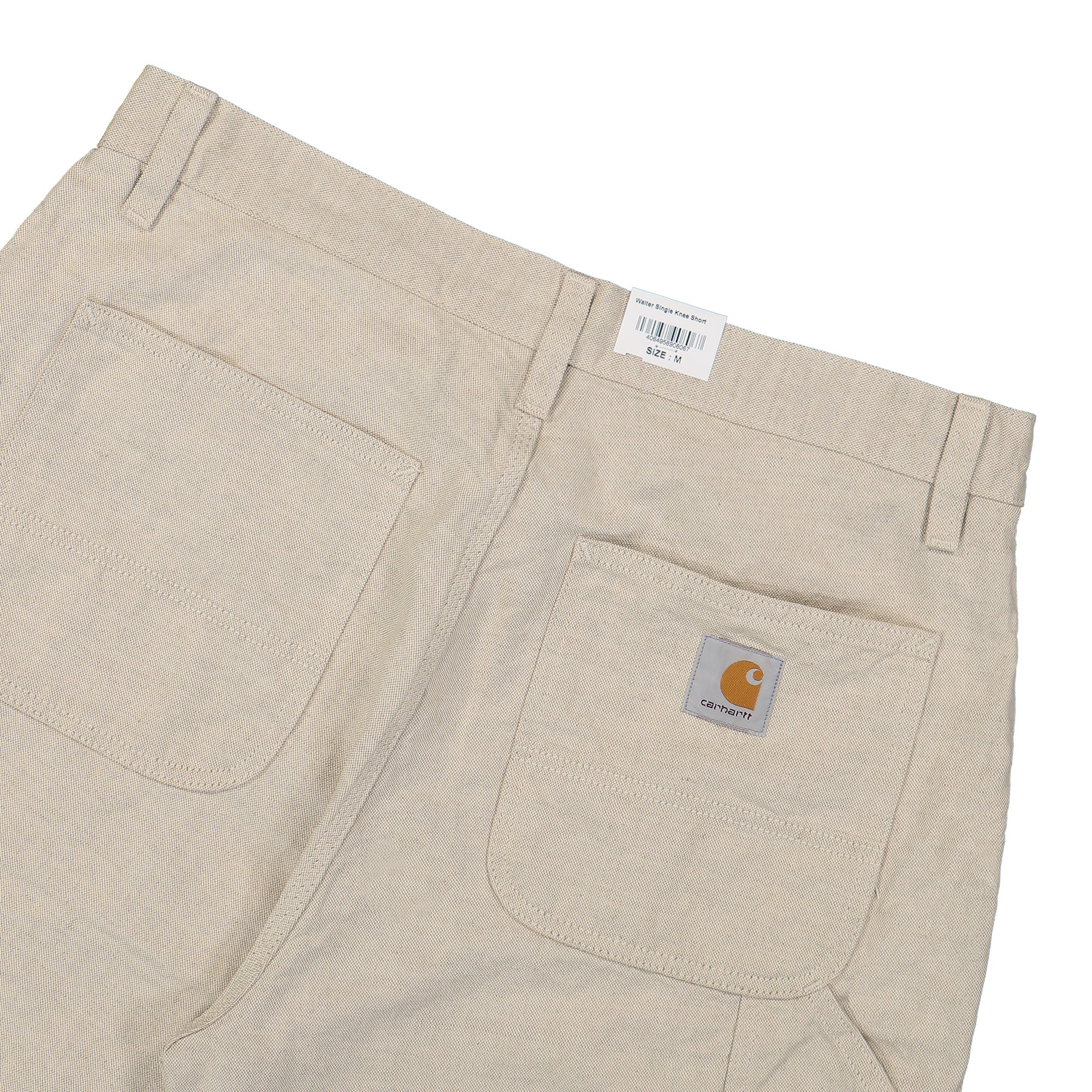 Carhartt WIP Walter Single Knee Short Natural Rinsed Shorts Detail view 1 | Overkill