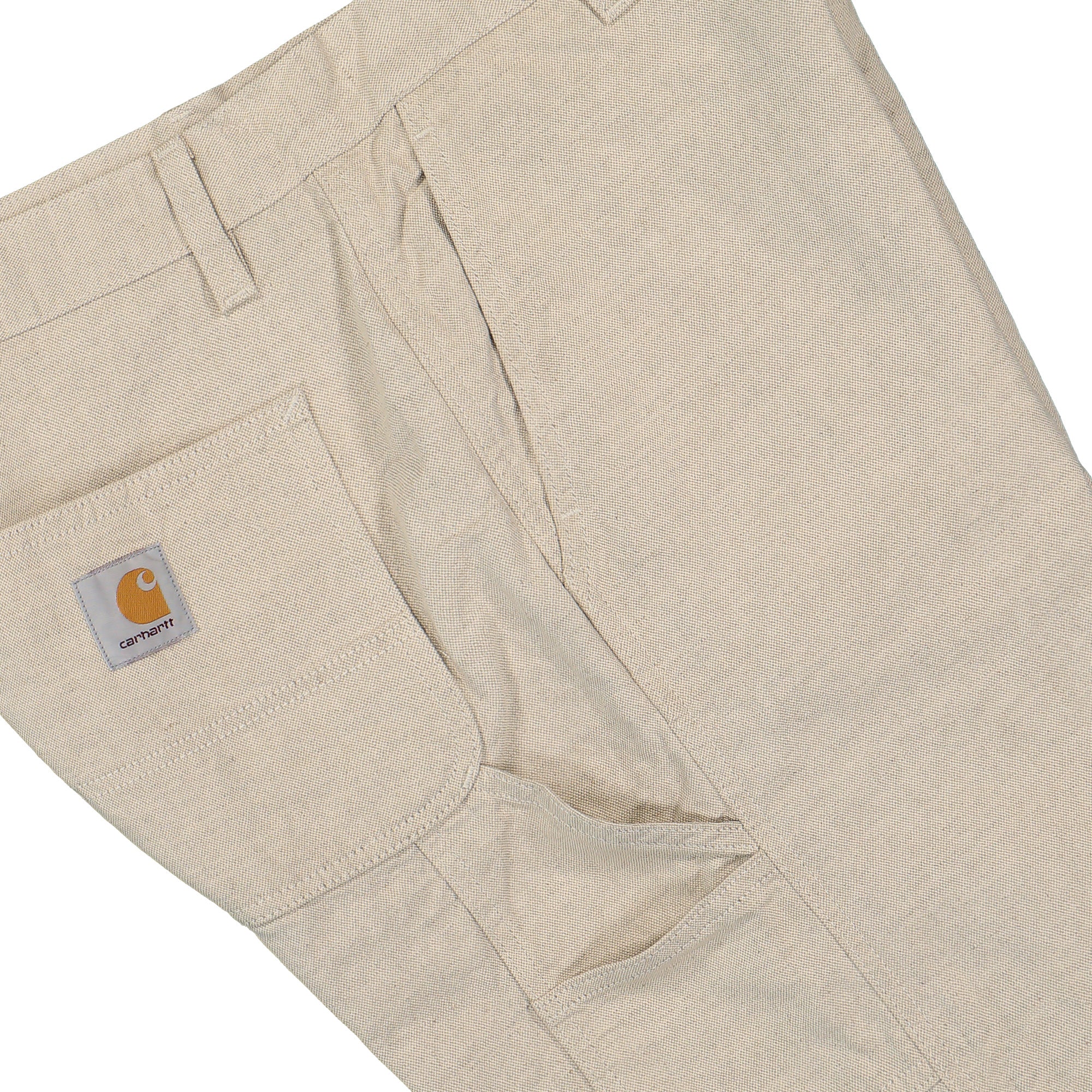 Carhartt WIP Walter Single Knee Short Natural Rinsed Shorts Detail view 2 | Overkill