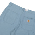 Carhartt WIP Walter Single Knee Short Misty Sky Rinsed Shorts Detail view 1 | Overkill