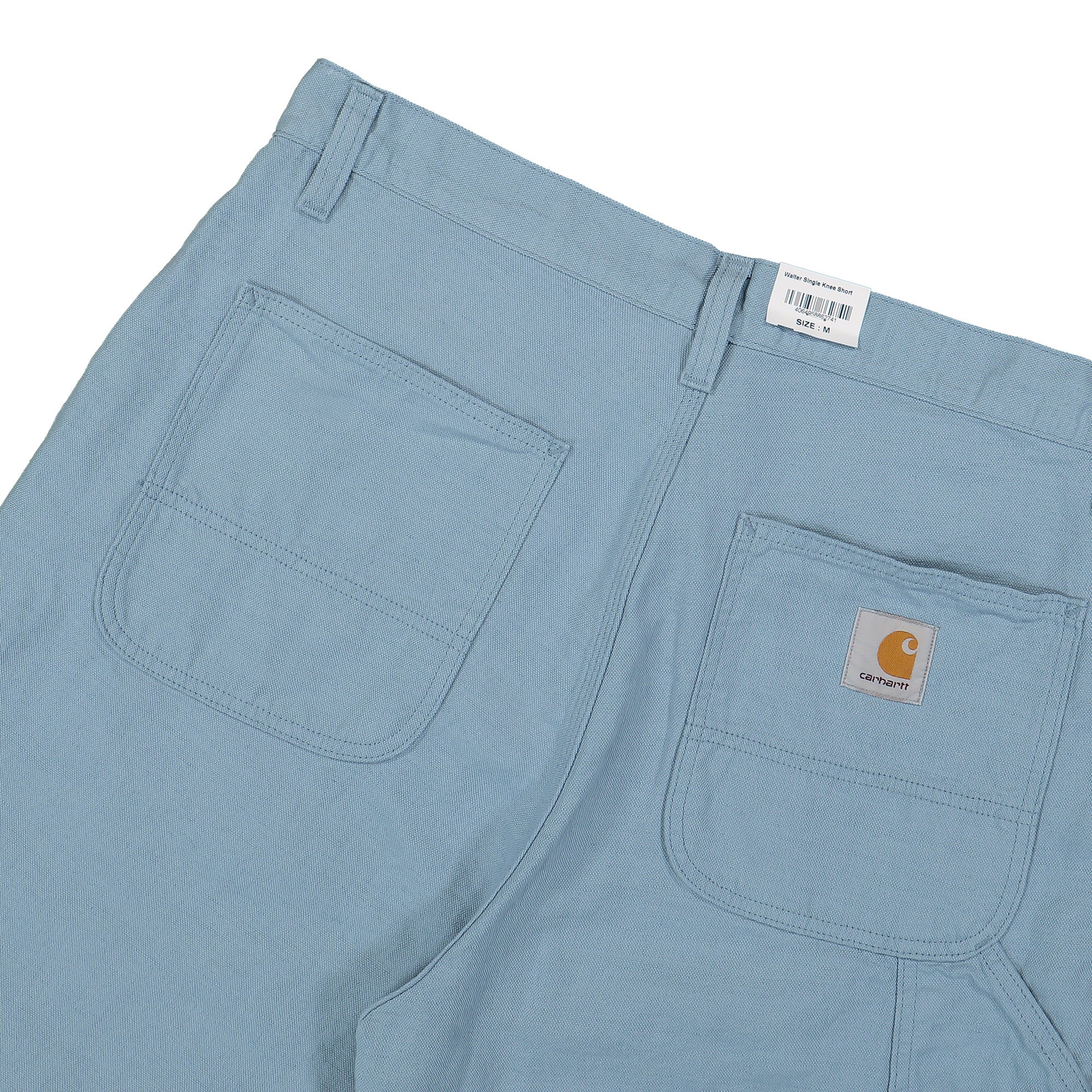 Carhartt WIP Walter Single Knee Short Misty Sky Rinsed Shorts Detail view 1 | Overkill