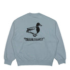 Carhartt WIP Stamp Sweat Misty Sky / Black Stone Washed Sweatshirts Material | Overkill