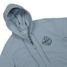 Carhartt WIP Hooded Ablaze Jacket Misty Sky / Black Hoodies Material | Overkill