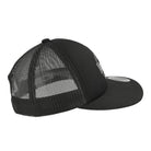 Carhartt WIP Ablaze Trucker Cap Black / White Caps Close-up | Overkill