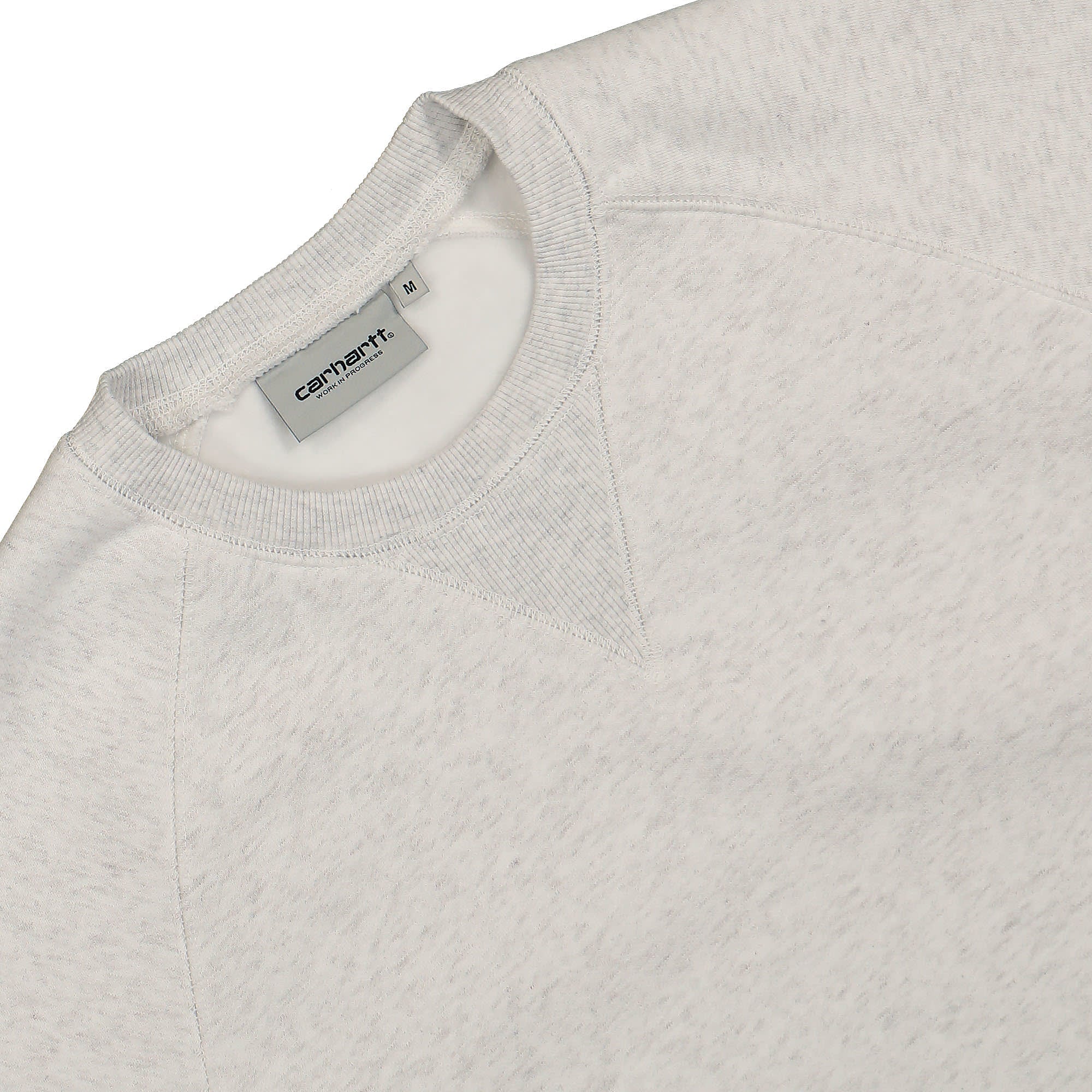 Carhartt WIP Chase Sweat Ash Heather / Gold Sweatshirts Close-up | Overkill