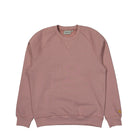 Carhartt WIP Chase Sweat Glassy Pink / Gold Sweatshirts I033660.24C.XX.03 | Overkill