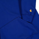 Carhartt WIP Hooded Chase Sweat Wolfsbane / Gold Hoodies I033661.30X.XX.03 Detail View 1 | Overkill
