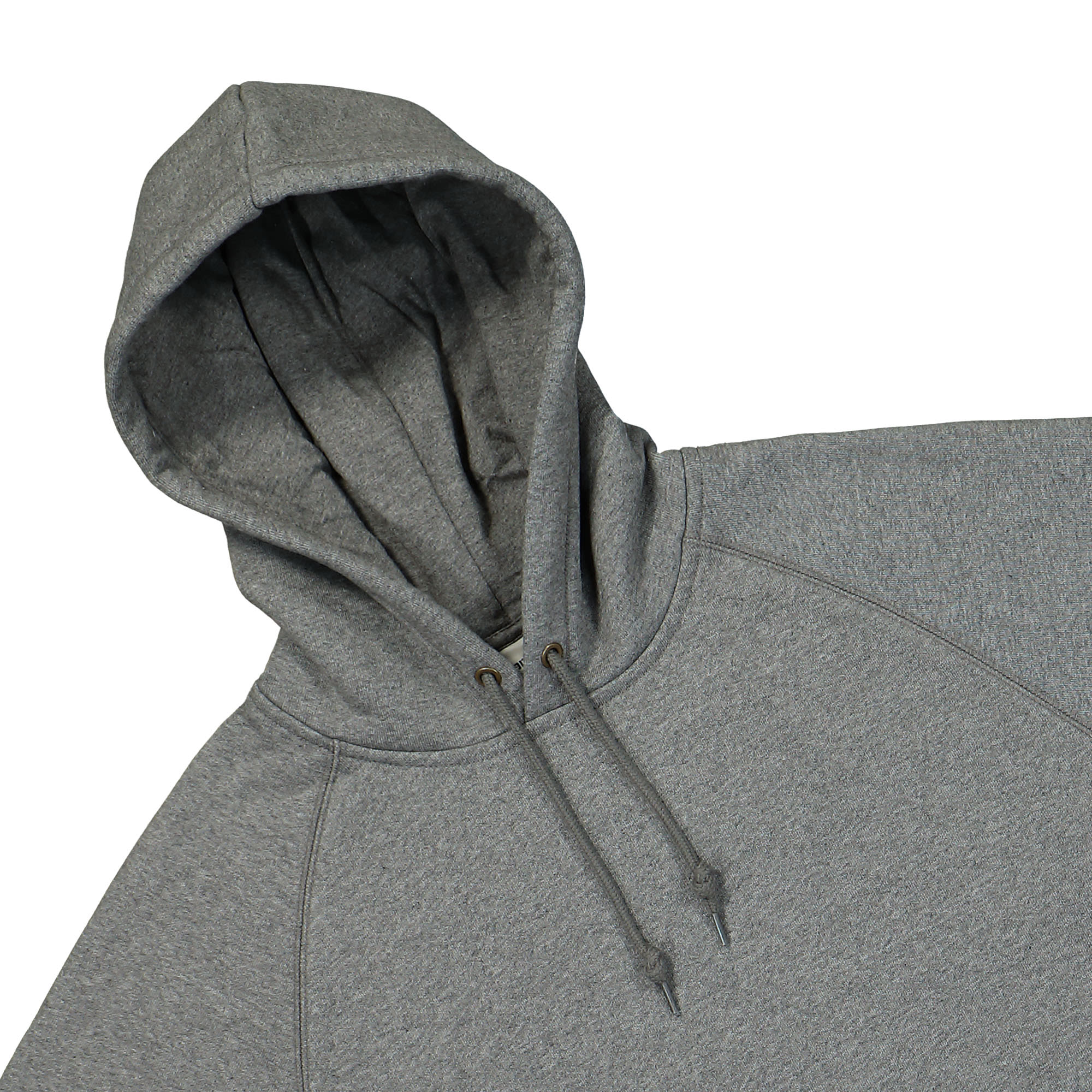 Carhartt WIP Hooded Chase Sweat Dark Grey Heather Hoodies Close-up | Overkill