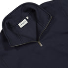 Carhartt WIP Chase Neck Zip Sweat Dark Navy / Gold Sweatshirts Close-up | Overkill