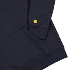 Carhartt WIP Chase Neck Zip Sweat Dark Navy / Gold Sweatshirts Detailfoto | Overkill