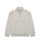 Carhartt WIP Chase Neck Zip Sweat Ash Heather / Gold Sweatshirts I033665.00J.XX.03 | Overkill