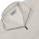 Carhartt WIP Chase Neck Zip Sweat Ash Heather / Gold Sweatshirts Close-up | Overkill