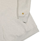 Carhartt WIP Chase Neck Zip Sweat Ash Heather / Gold Sweatshirts Detailfoto | Overkill