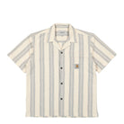 Carhartt WIP S/S Dodson Shirt Dodson Stripe, Natural Shirts I033687.2A2.XX.03 | Overkill