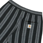 Carhartt WIP Dodson Short Dodson Stripe, Black Shorts Detailfoto | Overkill