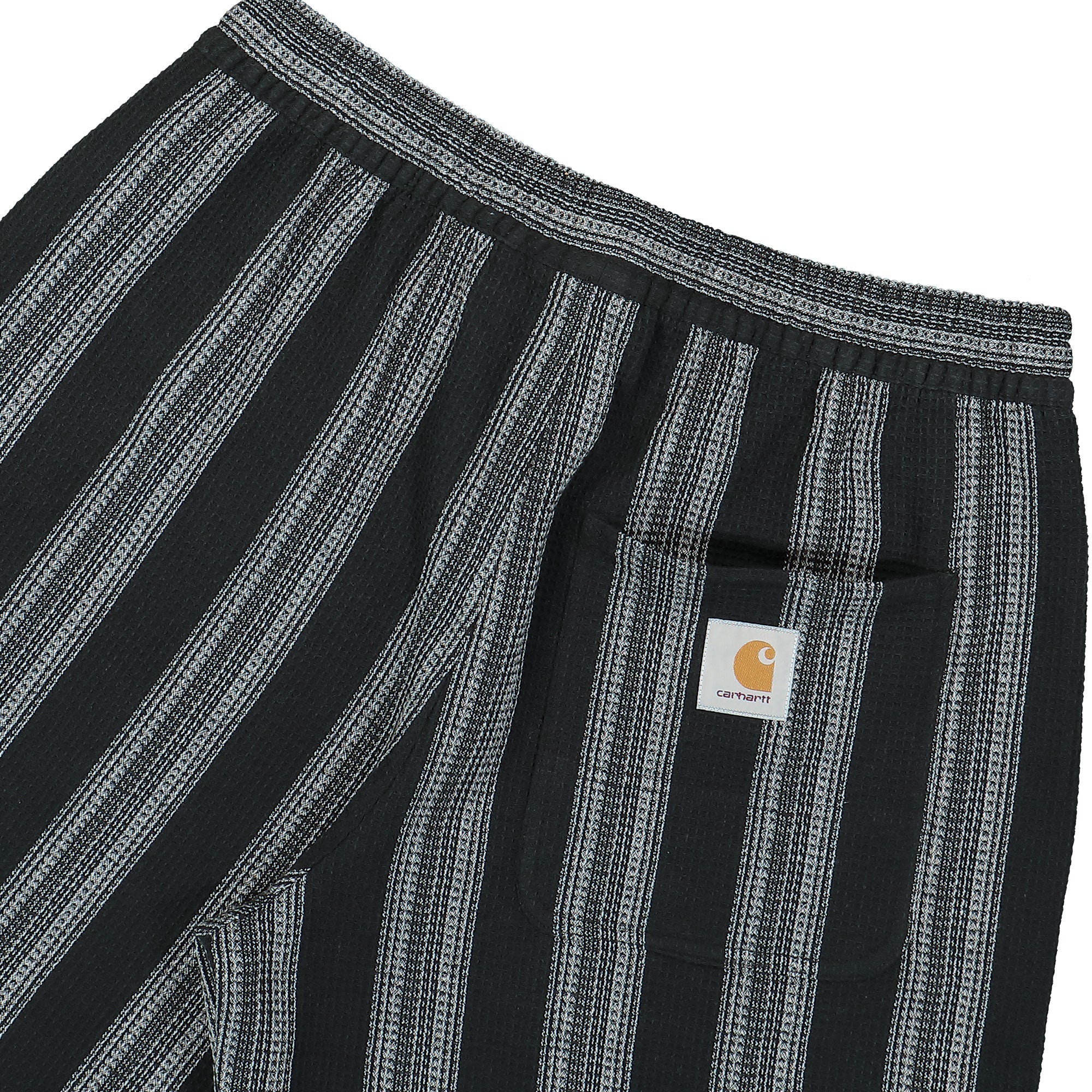Carhartt WIP Dodson Short Dodson Stripe, Black Shorts Detailfoto | Overkill
