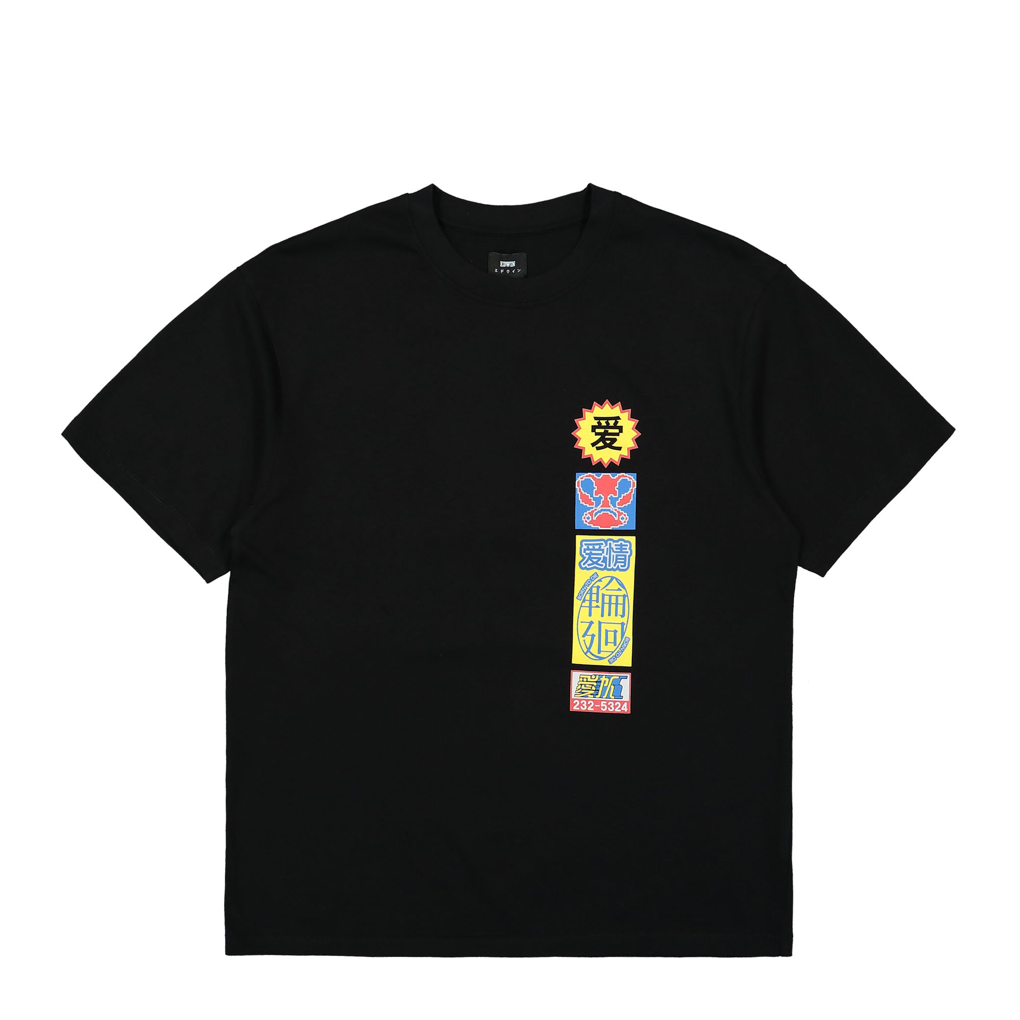 Edwin Love T-Shirt Black T-Shirts I033726.89.67.03 | Overkill