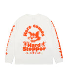 Edwin Hard Stepper LS T-Shirt White Longsleeves Close-up | Overkill