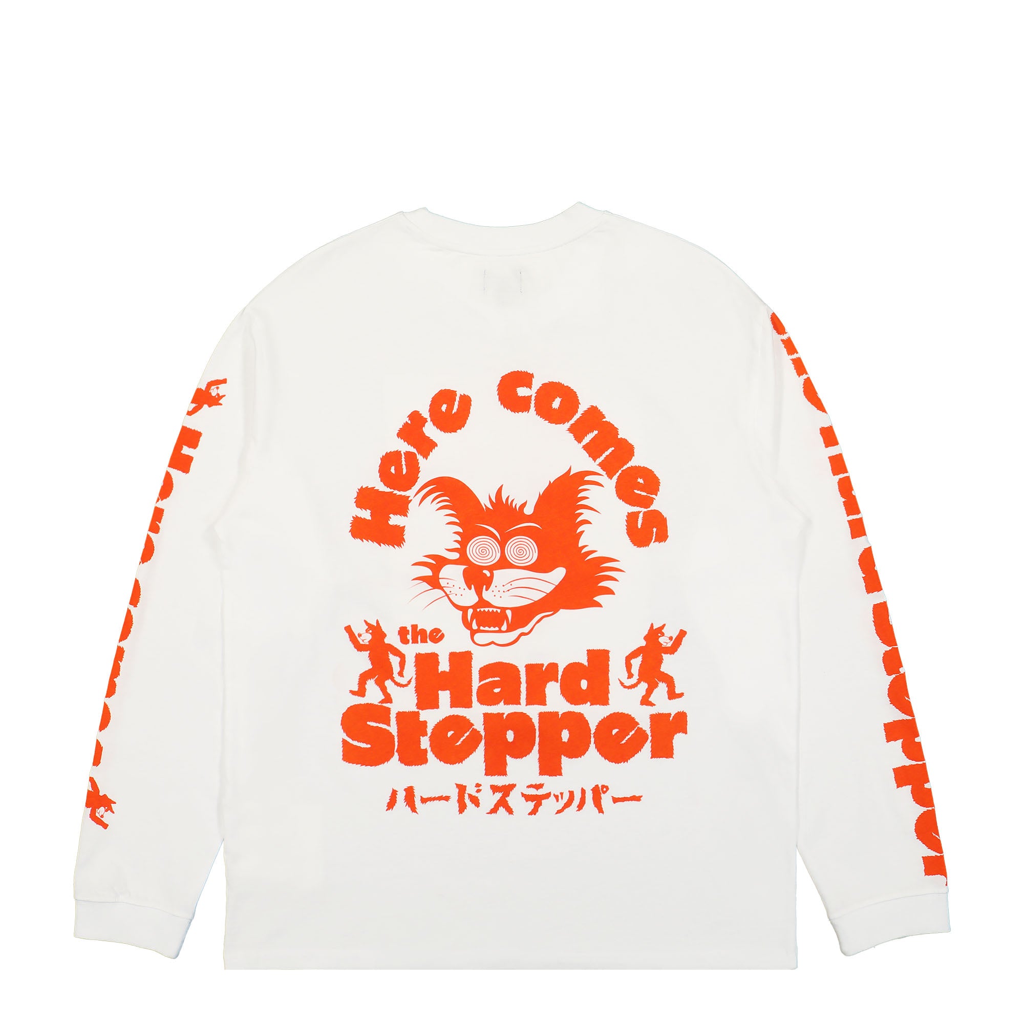 Edwin Hard Stepper LS T-Shirt White Longsleeves Close-up | Overkill