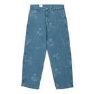 Carhartt WIP Stamp Pant Maitland Stamp Print, Blue Bleached Jeans I033745.2LN.35.00 | Overkill