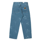 Carhartt WIP Stamp Pant Maitland Stamp Print, Blue Bleached Jeans Material | Overkill