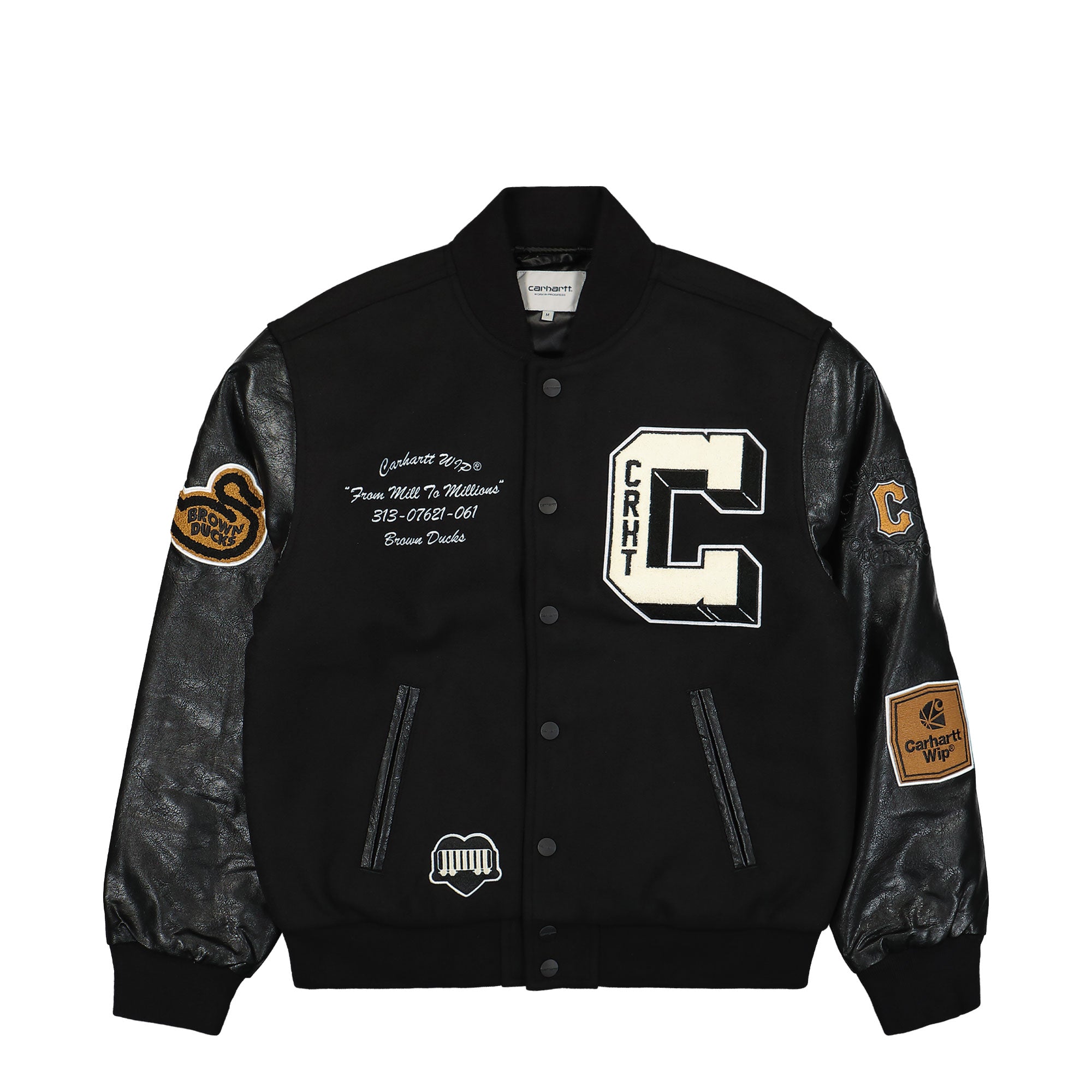 Carhartt WIP Brown Ducks Bomber Black / Black Bomber & Varsity Jackets I033855.00E.XX.03 | Overkill