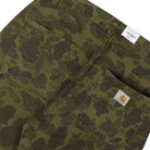 Carhartt WIP Duck Single Knee Pant Camo Duck, Green / Office Green Casual Pants Detail view 2 | Overkill
