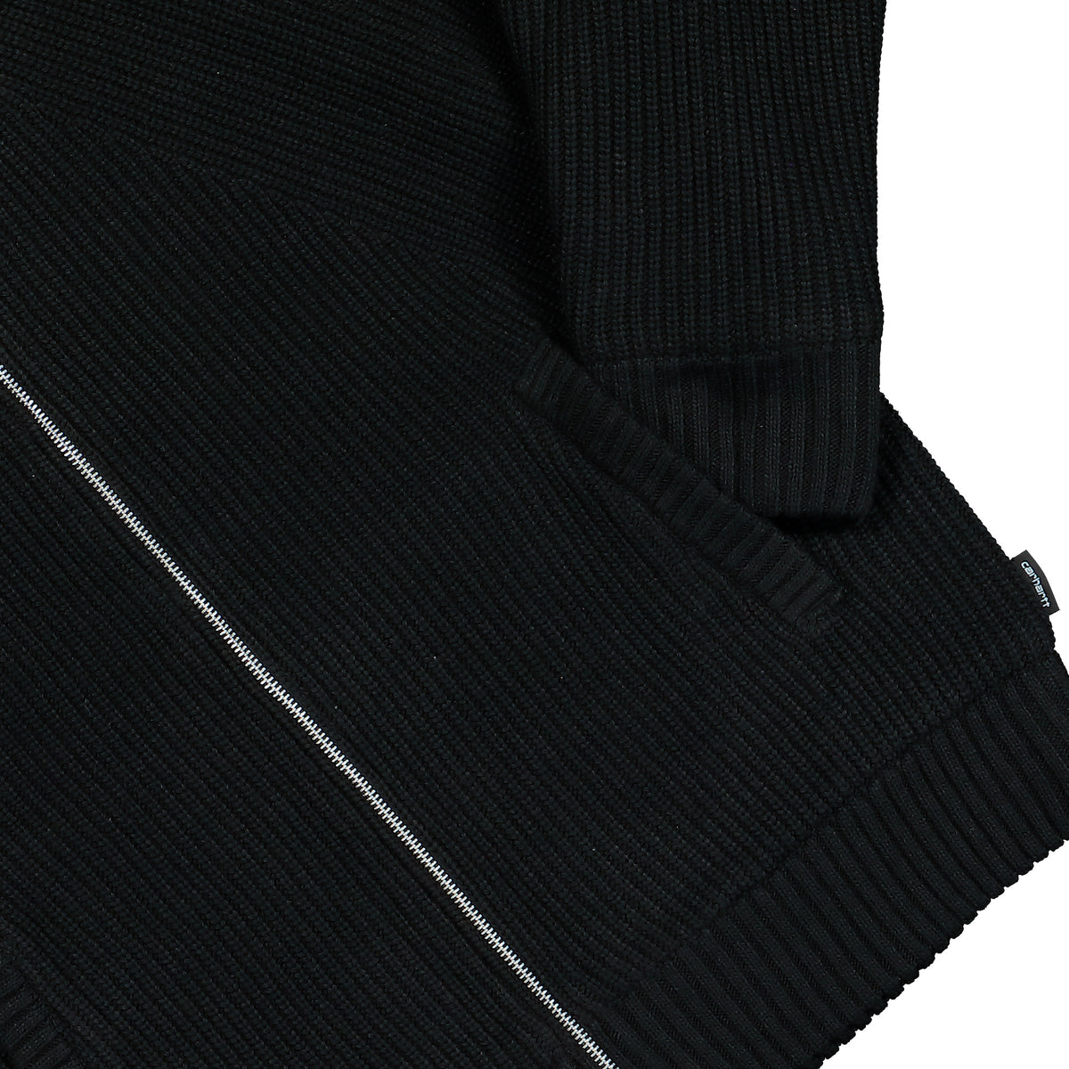 Carhartt WIP Banley Sweater Jacket Black jacket I033902.89.XX.03 Detail View 1 | Overkill
