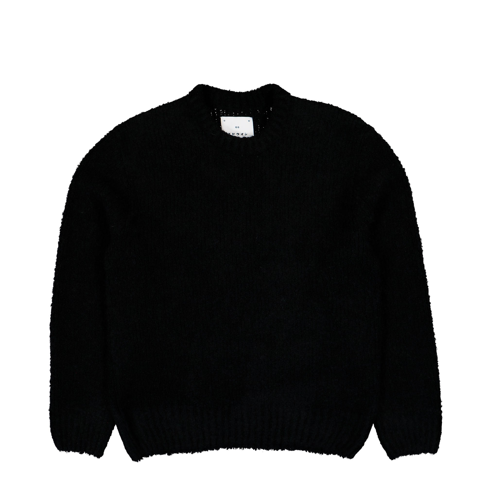 Edwin Dun Textured Sweater Black Sweatshirt I034134.89.67.03 | Overkill
