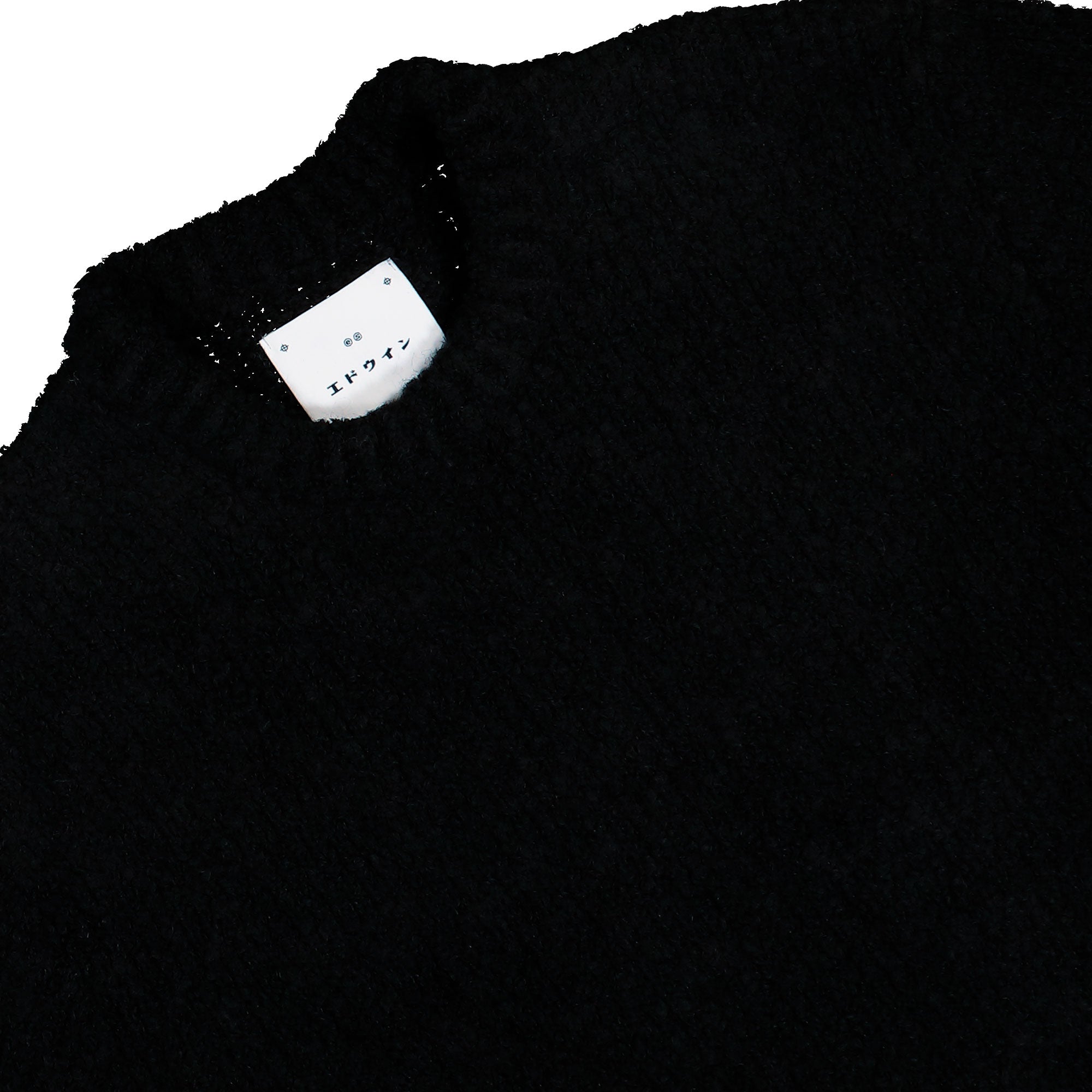 Edwin Dun Textured Sweater Black Sweatshirt I034134.89.67.03 Detailfoto | Overkill
