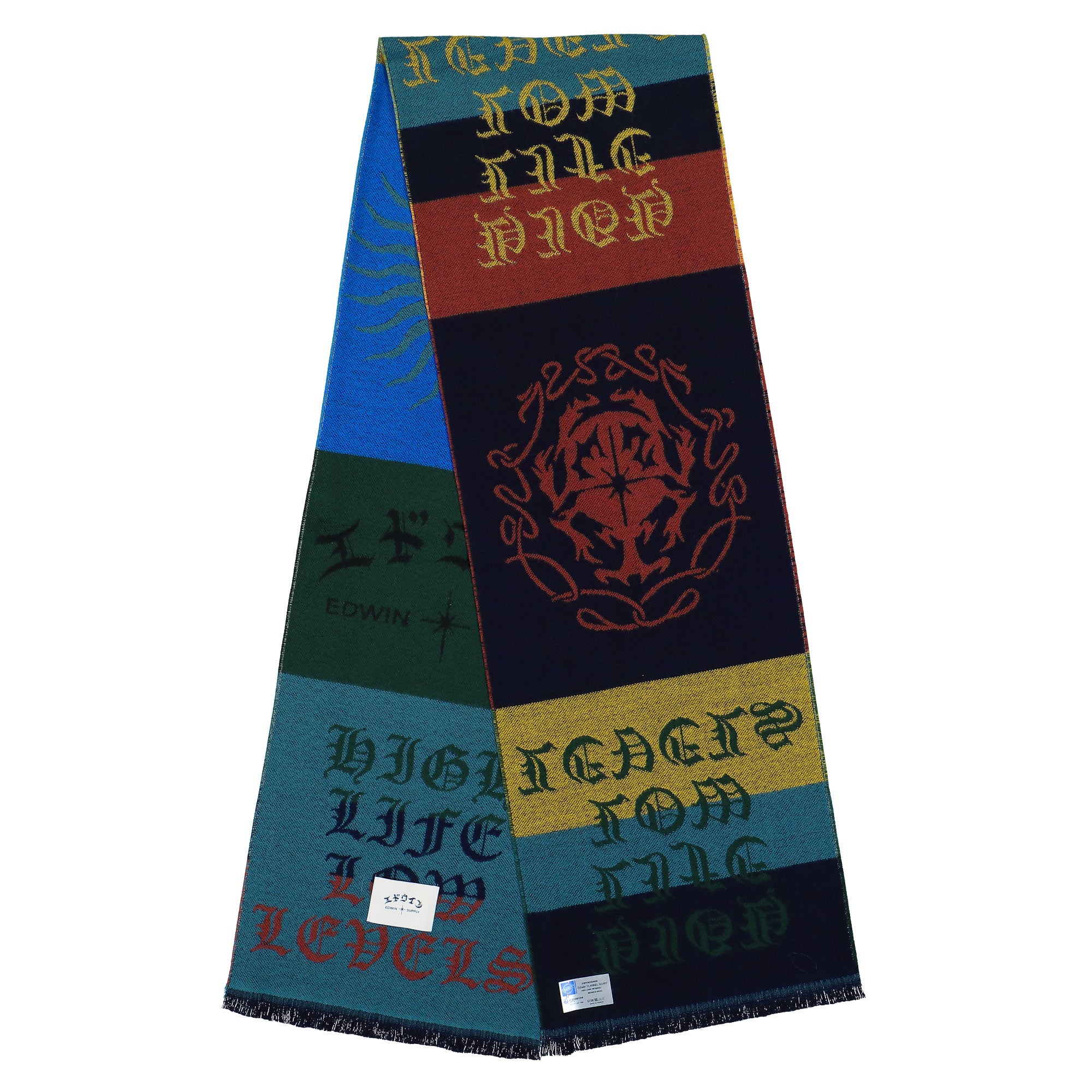 Edwin Flannel Scarf Multicolor Scarves I034159.08.00.06 | Overkill