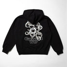Carhartt WIP Hooded Charm Link Sweat Black / Silver / Stone Washed Hoodies Close-up | Overkill