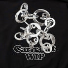Carhartt WIP Hooded Charm Link Sweat Black / Silver / Stone Washed Hoodies Detailfoto | Overkill