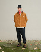 Carhartt WIP Clapton Jacket Hamilton Brown / Tobacco Jackets Close-up | Overkill